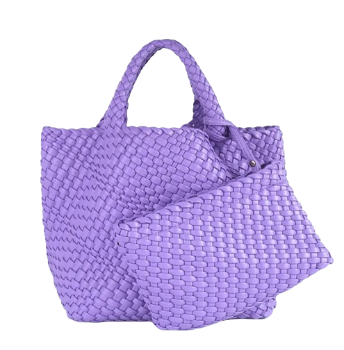 ZOE BAG MEDIUM WOVEN PURPLE