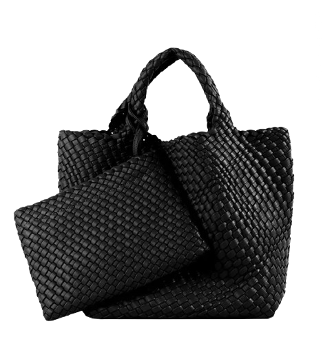 ZOE BAG MEDIUM WOVEN BLACK
