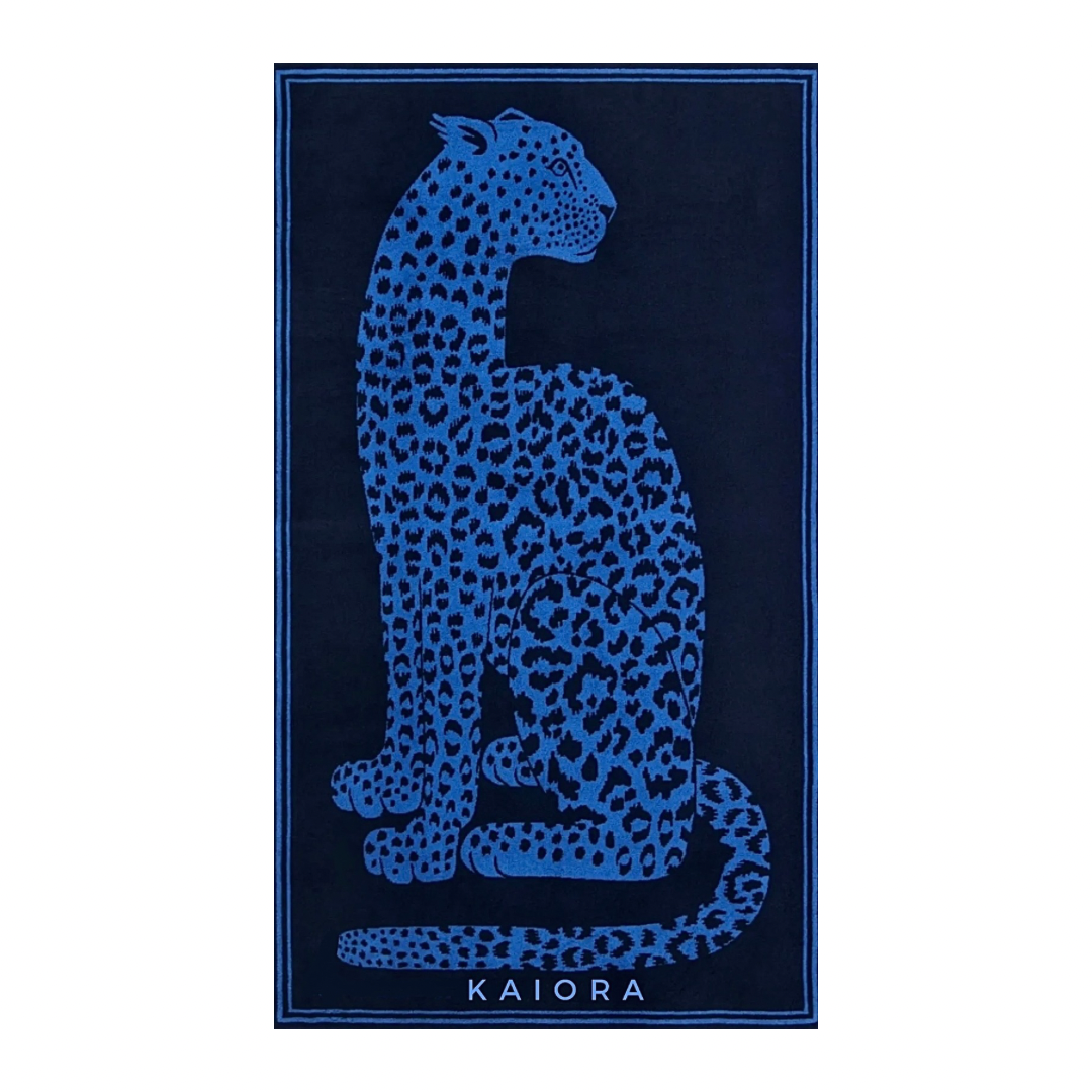 KAIORA - Telo mare Blue Leopard