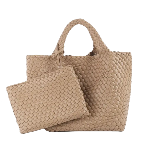 ZOE BAG MEDIUM WOVEN BEIGE