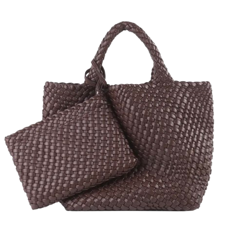 ZOE BAG MEDIUM WOVEN BROWN