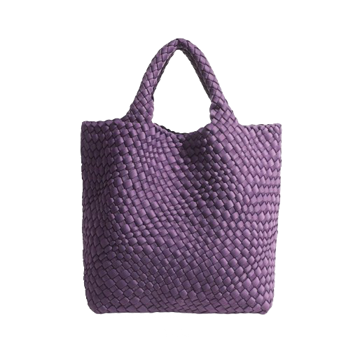 ZOE BAG LARGE WOVEN PURPLE