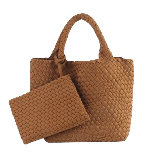 ZOE BAG MEDIUM INTRECCIATA CAMEL