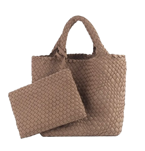 ZOE BAG MEDIUM WOVEN BROWN