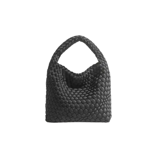 ZOE BAG SMALL WOVEN BLACK