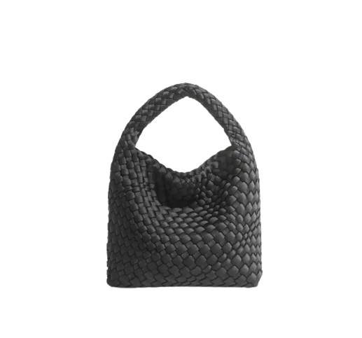 ZOE BAG SMALL WOVEN BLACK