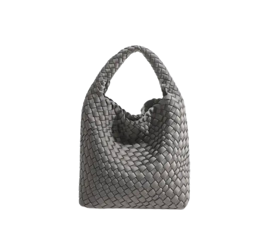 ZOE BAG SMALL WOVEN GRAY