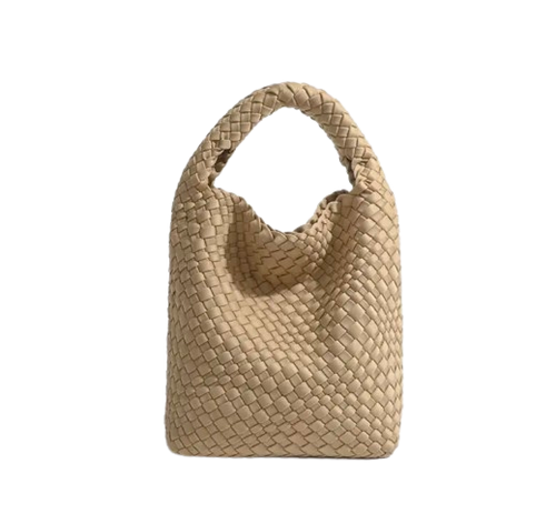 ZOE BAG SMALL WOVEN BEIGE