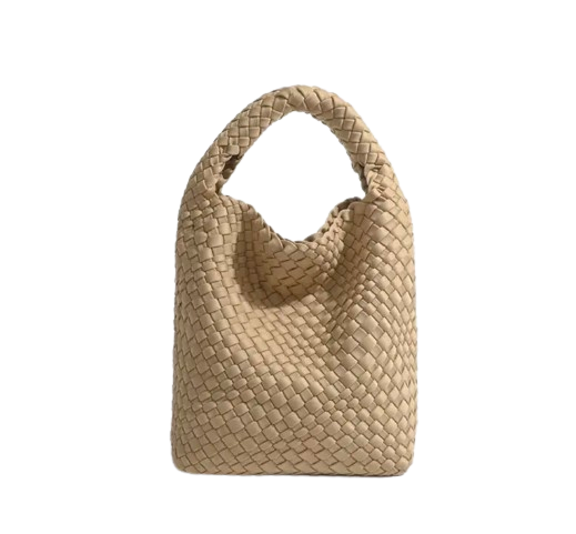 ZOE BAG SMALL WOVEN BEIGE