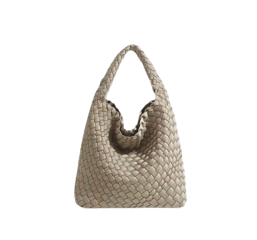 ECRÙ WOVEN SMALL ZOE BAG