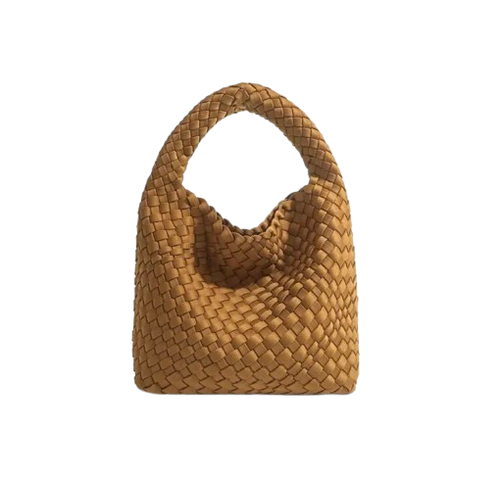 ZOE BAG SMALL WOVEN TAN