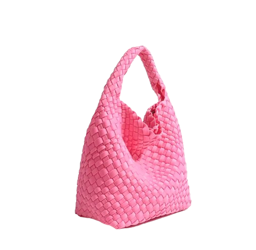 ZOE BAG SMALL WOVEN FUCHSIA