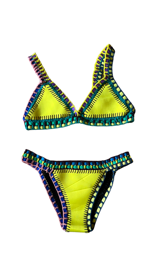 ZOE BIKINI - NEOPRENE GIALLO