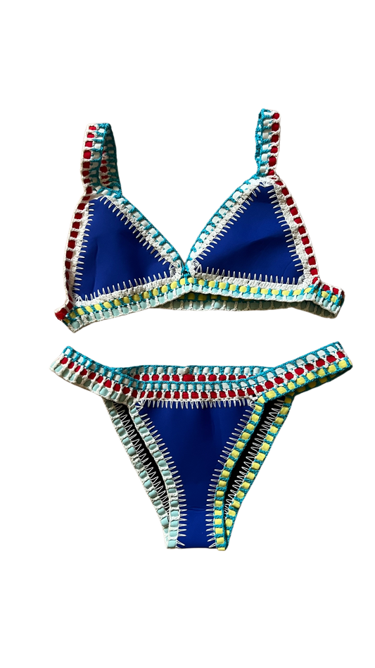 ZOE BIKINI - NEOPRENE BLU ELETTRICO